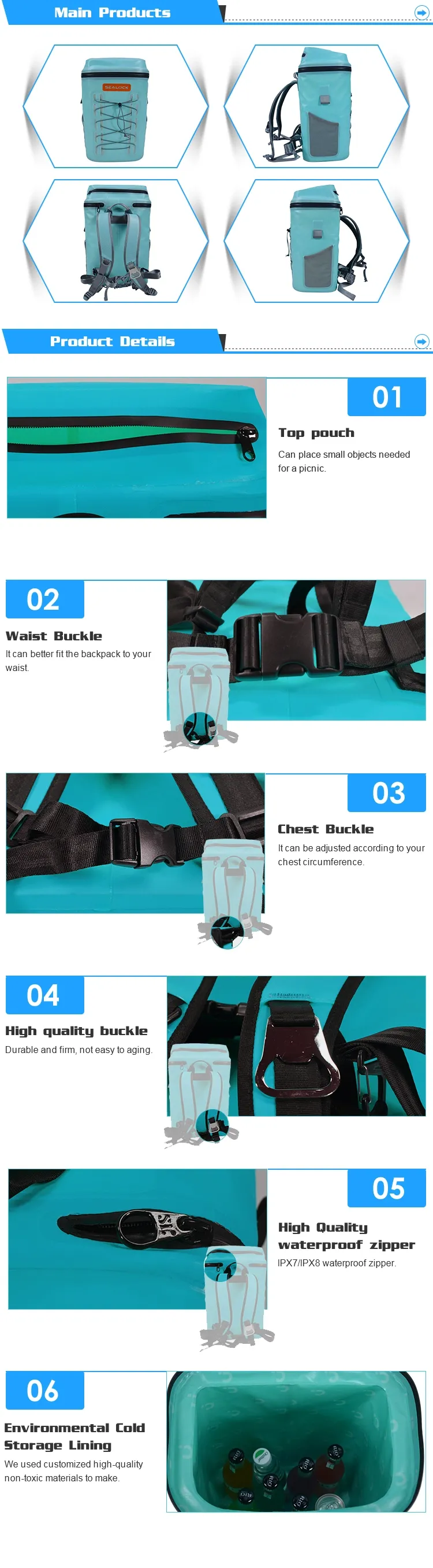 Soft Cooler Insulated Backpack